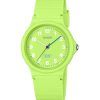 Casio Pop Analog Lime Green Bio Based Resin Strap Lime Green Dial Quartz LQ-24B-3B Women's Watch