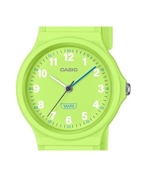 Casio Pop Analog Lime Green Bio Based Resin Strap Lime Green Dial Quartz LQ-24B-3B Women's Watch