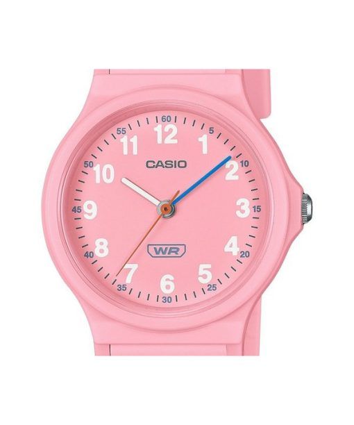 Casio Pop Analog Pink Bio Based Resin Strap Pink Dial Quartz LQ-24B-4B Women's Watch