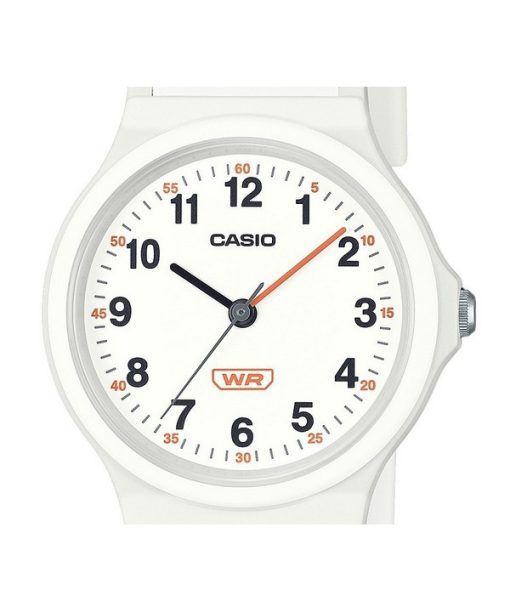 Casio Pop Analog White Bio Based Resin Strap White Dial Quartz LQ-24B-7B Women's Watch