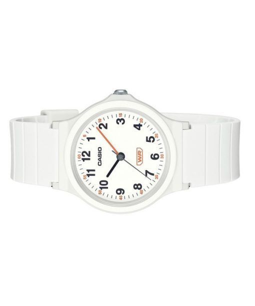 Casio Pop Analog White Bio Based Resin Strap White Dial Quartz LQ-24B-7B Women's Watch