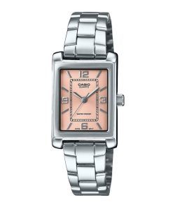 Casio Standard Analog Stainless Steel Pink Dial Quartz LTP-1234DD-4A Women's Watch