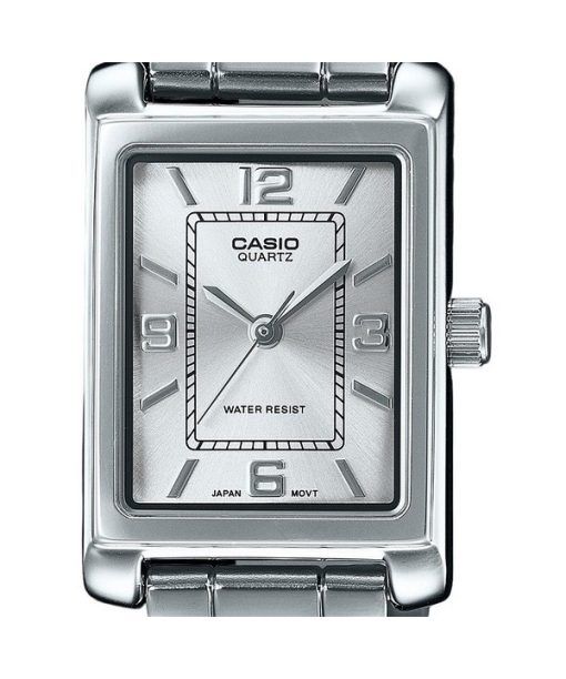 Casio Standard Analog Stainless Steel Silver Dial Quartz LTP-1234DD-7A Women's Watch