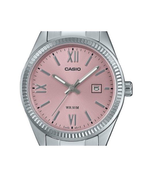 Casio Standard Analog Stainless Steel Pink Dial Quartz LTP-1302DD-4A1V Women's Watch