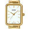 Casio Standard Analog Gold Tone Stainless Steel White Dial Quartz LTP-V009G-7E Women's Watch