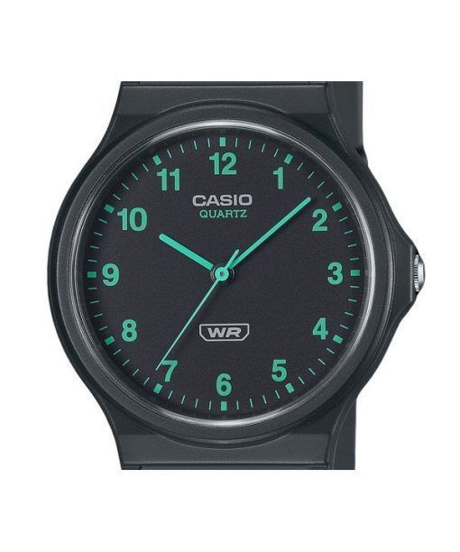 Casio POP Analog Bio Based Resin Strap Black Dial Quartz MQ-24B-8B Unisex Watch