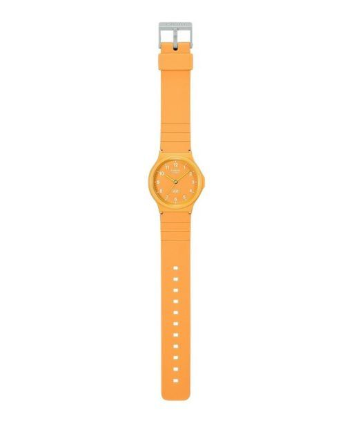 Casio POP Analog Bio Based Resin Strap Orange Dial Quartz MQ-24B-9B Unisex Watch