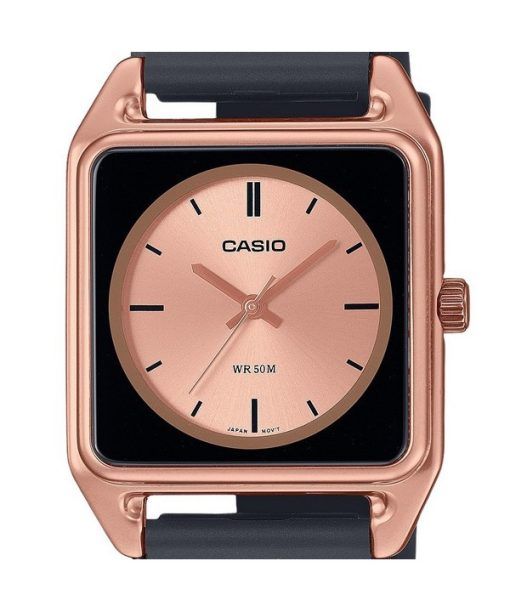 Casio Standard Analog Resin Strap Rose Gold Dial Quartz MTP-B170-5EV Men's Watch