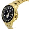 Bulova Marine Star Gold Tone Stainless Steel Black Dial Automatic Diver's 97A174 200M Men's Watch