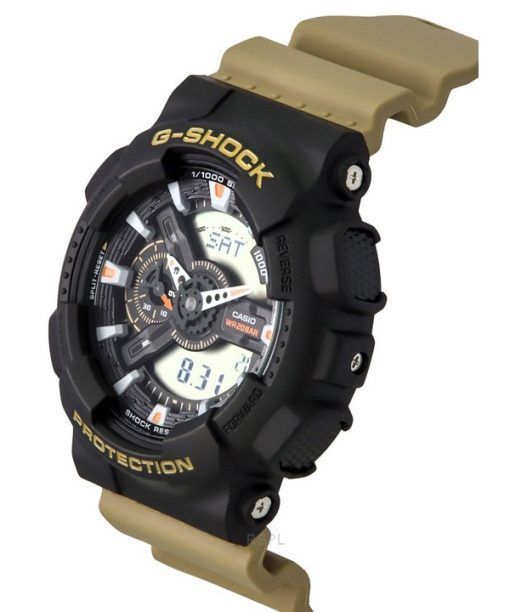 Casio G-Shock Analog Digital Resin Strap Black Dial Quartz GA-110TU-1A5 200M Men's Watch