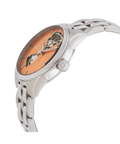 Hamilton Jazzmaster Stainless Steel Apricot Open Heart Dial Automatic H32215100 Women's Watch