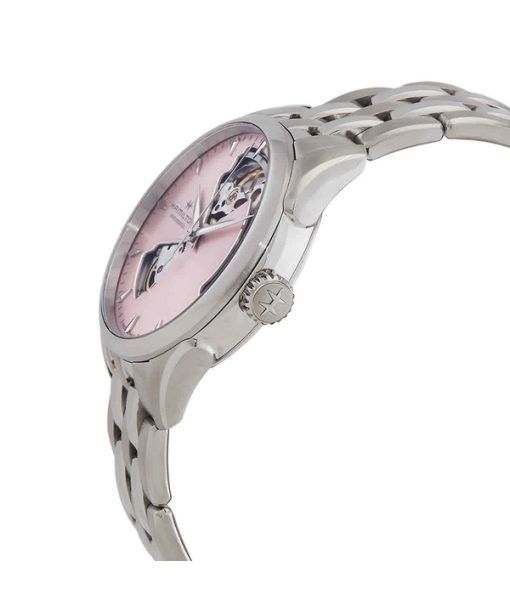 Hamilton Jazzmaster Stainless Steel Pink Open Heart Dial Automatic H32215170 Women's Watch