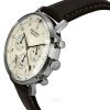 Iron Annie Bauhaus Chronograph Vegan Leather Strap Cream Dial Solar 50865n Mens Watch