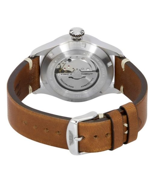 Iron Annie Flight Control Brown Leather Strap Beige Full Luminous Dial Automatic 51643 Mens Watch