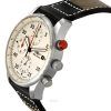 Iron Annie F13 Tempelhof Chronograph Leather Strap Beige Dial Quartz 56705 100M Mens Watch