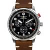 Iron Annie F13 Tempelhof Chronograph Brown Leather Strap Black Dial Quartz 56882 Mens Watch