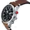 Iron Annie F13 Tempelhof Chronograph Brown Leather Strap Black Dial Quartz 56882 Mens Watch