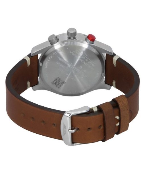 Iron Annie F13 Tempelhof Chronograph Brown Leather Strap Black Dial Quartz 56882 Mens Watch