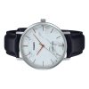 Casio Standard Analog Black Leather Strap Marble Inspired White Dial Quartz MTP-VT01LM-7A Men's Watch