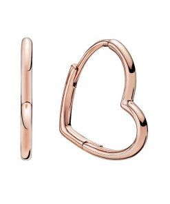 Pandora Asymmetric Heart Hoop Earrings 288307 For Women