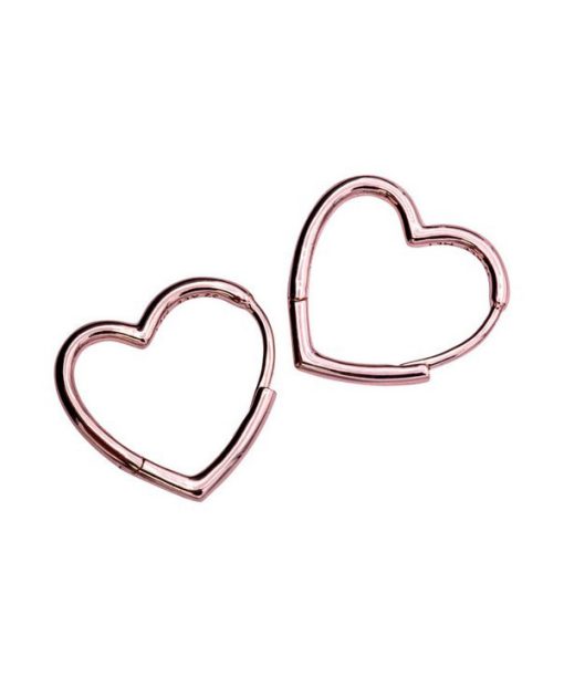 Pandora Asymmetric Heart Hoop Earrings 288307 For Women