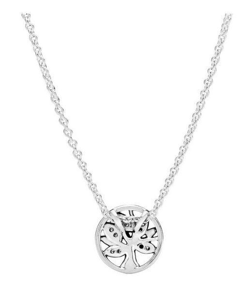 Pandora Sparkling Family Tree Necklace 397780CZ-45 For Women