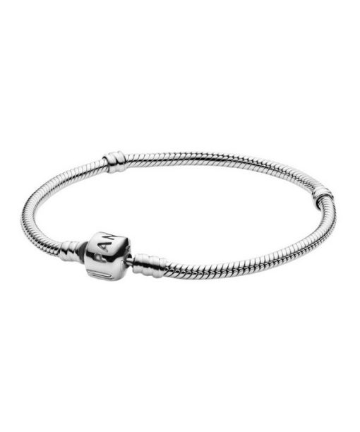 Pandora Moments Snake Link Sterling Silver Bracelet 590702HV-20 For Women