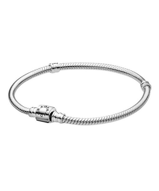 Pandora Moments Barrel Clasp Snake Chain Bracelet 598816C00-20 For Women