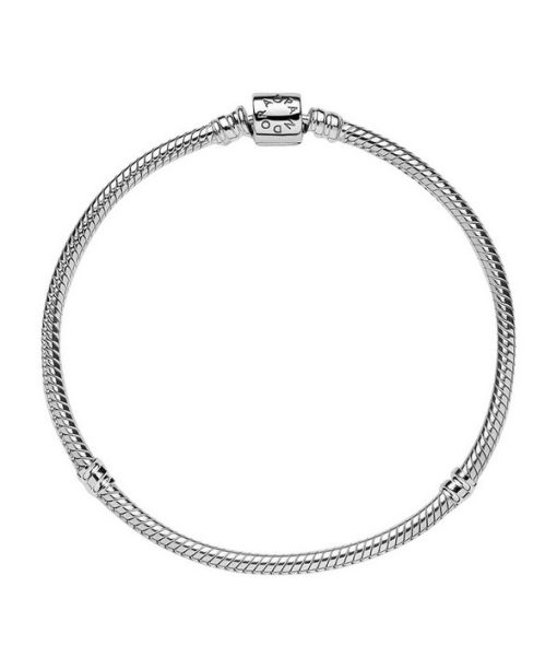 Pandora Moments Barrel Clasp Snake Chain Bracelet 598816C00-20 For Women