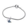 Pandora Blue Butterfly And Quote Double Dangle Charm 790757C01 For Women