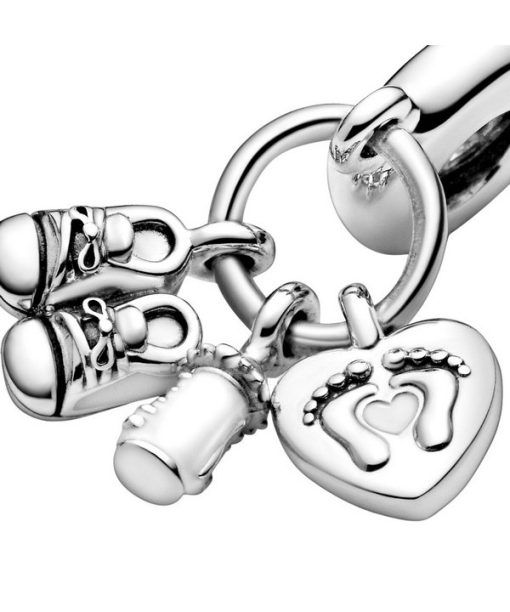 Pandora Baby Bottle and Shoes Dangle Charm 798106CZ For Women