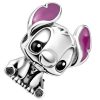 Pandora Disney Lilo And Stitch Silver Charm With Black And Purple Enamel 798844C01 For Women