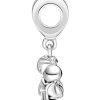 Pandora Married Couple Sterling Silver Dangle Charm With Clear Cubic Zirconia 798896C01 For Women