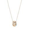 Swarovski Hyperbola Clear Crystals And Rose Gold Tone Plated Pendant 5240525 For Women