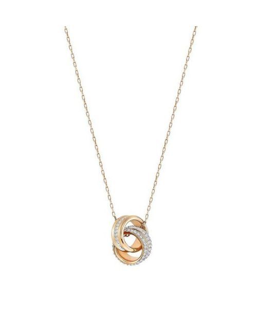 Swarovski Hyperbola Clear Crystals And Rose Gold Tone Plated Pendant 5240525 For Women