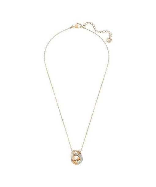 Swarovski Hyperbola Clear Crystals And Rose Gold Tone Plated Pendant 5240525 For Women