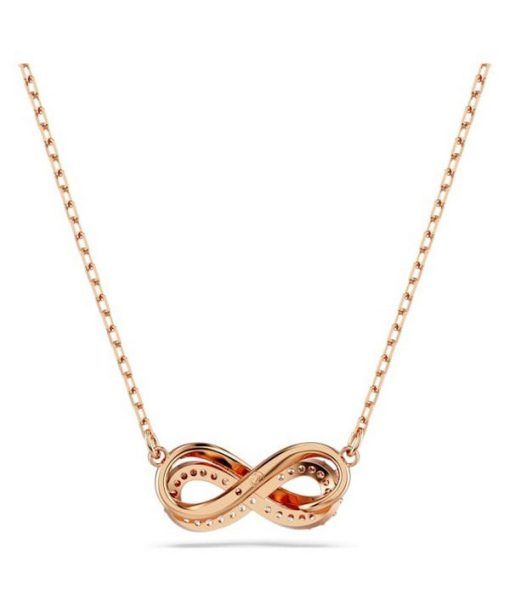 Swarovski Hyperbola Clear Crystals And Rose Gold Tone Plated Pendant 5240525 For Women