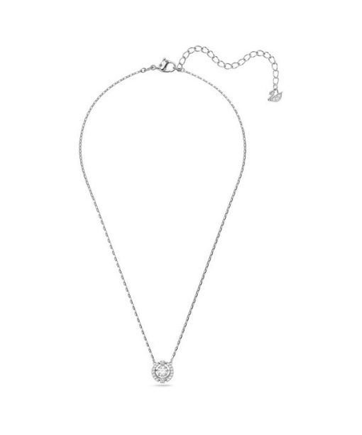 Swarovski Una Rhodium Plated And Zirconia Necklace 5286137 For Women