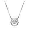 Swarovski Una Rhodium Plated And Zirconia Necklace 5286137 For Women