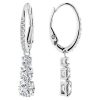 Swarovski Stilla Attract Rhodium Plated And Zirconia Hoop Earrings 5416155 For Women