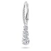 Swarovski Stilla Attract Rhodium Plated And Zirconia Hoop Earrings 5416155 For Women