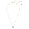 Swarovski Idyllia Rose Gold Tone Plated And Zirconia Pendant 5451376 For Women