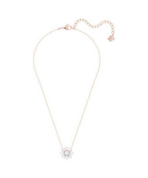 Swarovski Idyllia Rose Gold Tone Plated And Zirconia Pendant 5451376 For Women