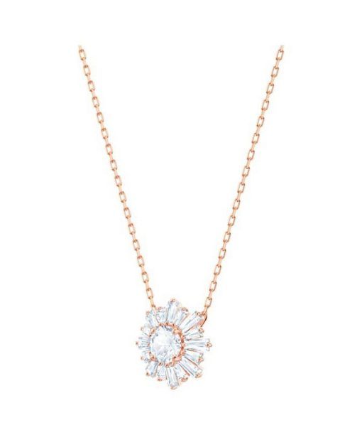 Swarovski Idyllia Rose Gold Tone Plated And Zirconia Pendant 5451376 For Women