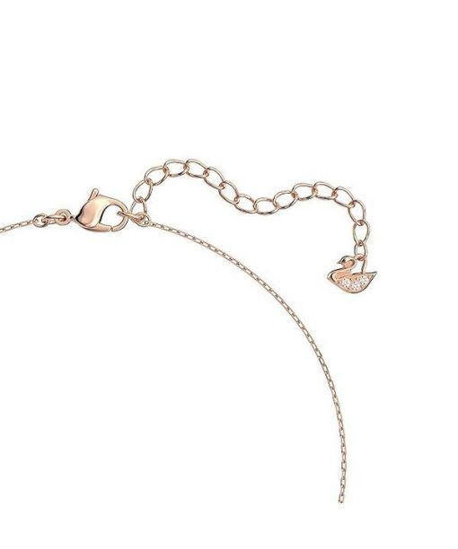 Swarovski Stilla Attract Clear Crystals And Rose Gold Tone Necklace 5510698 For Women