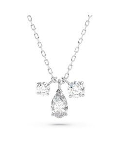 Swarovski Mesmera Rhodium Plated And Zirconia Pendant 5571077 For Women