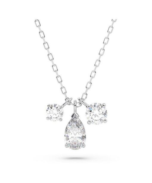 Swarovski Mesmera Rhodium Plated And Zirconia Pendant 5571077 For Women