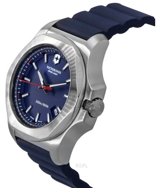 Victorinox Swiss Army I.N.O.X. Rubber Strap Blue Dial Quartz Diver's 241688-1 200M Men's Watch