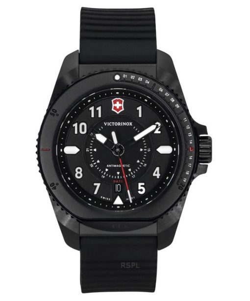 Victorinox Swiss Army Journey 1884 Rubber Strap Black Dial Quartz 241982 200M Men's Watch