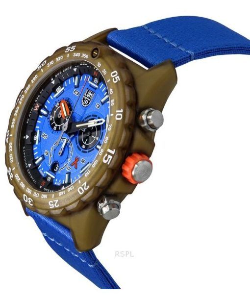 Luminox Bear Grylls Survival Master ECO Tide Chronograph Blue Dial Quartz Diver's XB.3743.ECO 200M Men's Watch